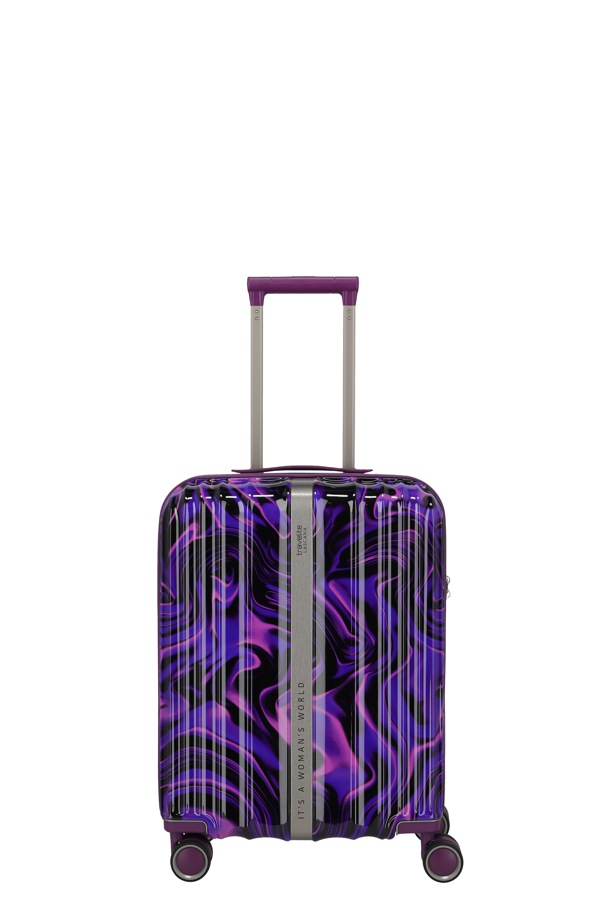 LASCANA Edition hard suitcase size S (55 cm) in purple